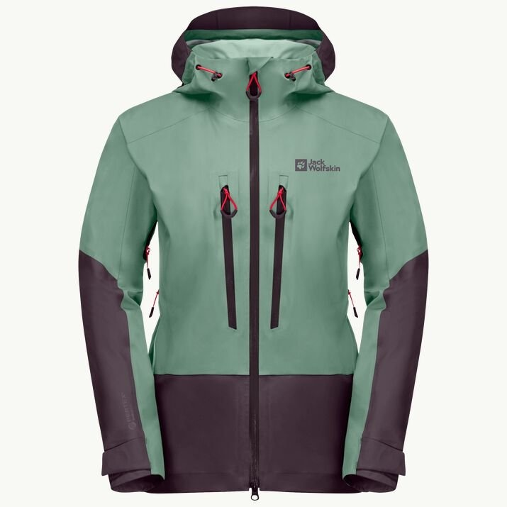 Jack Wolfskin Alpspitze 3l granite green, L Dámska skialpová bunda