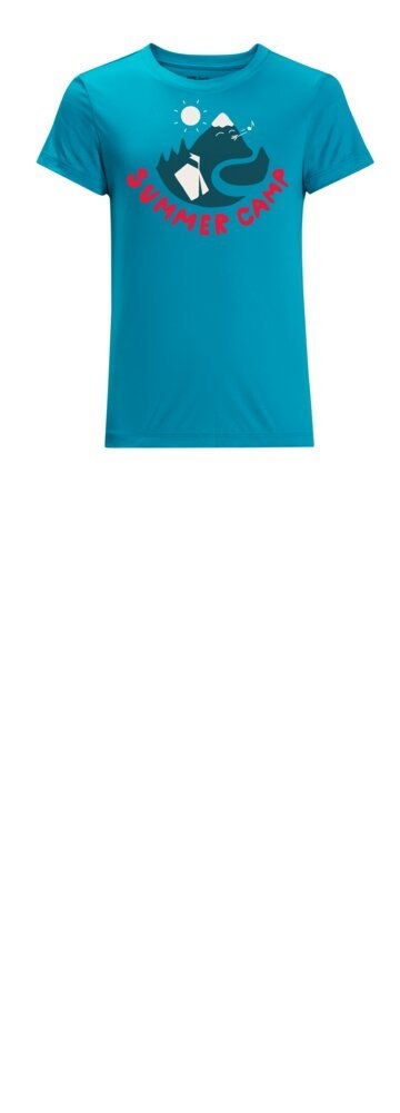 Jack Wolfskin Summer Camp T K everest blue, 164 Detské funkčné tričko