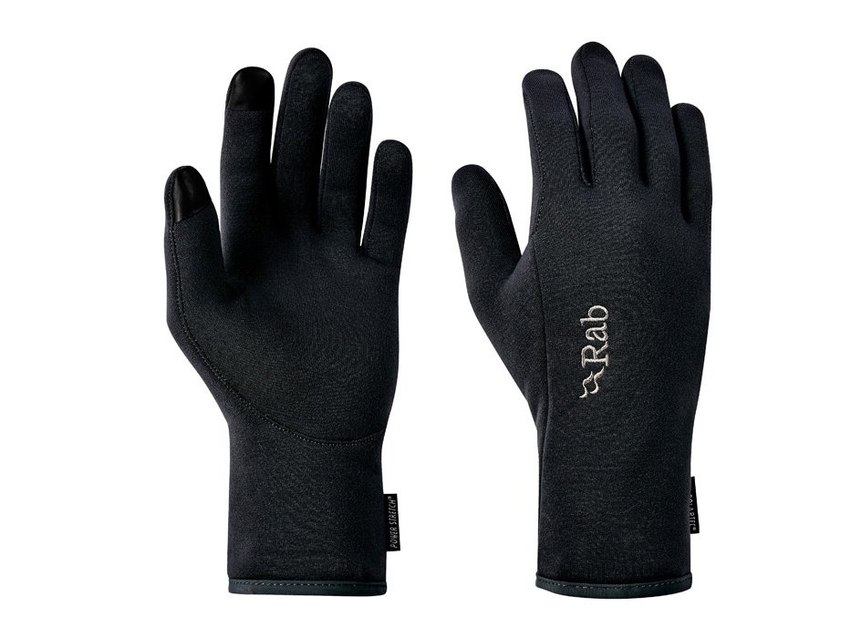 Rab Power stretch contact black, M Pánske rukavice
