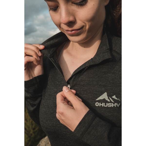 Merino termoprádlo tričko | Merow zips L