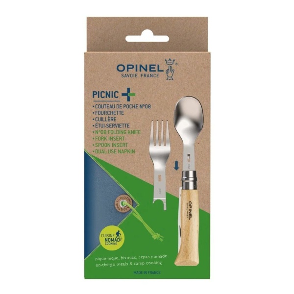 Zatvárací nôž | Súprava OPINEL PICNIC+ (vrátane noža N°08)