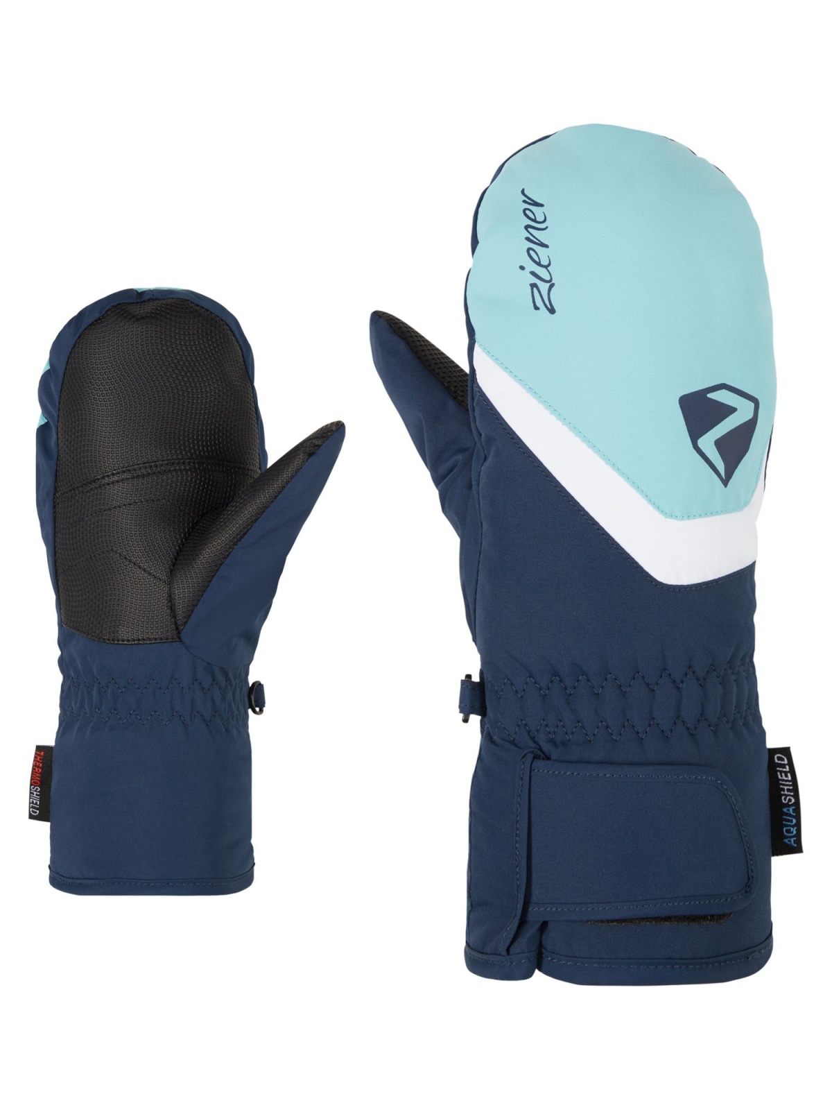 Ziener LORIANO AS® MITTEN JUNIOR dark navy, 5 Detské rukavice