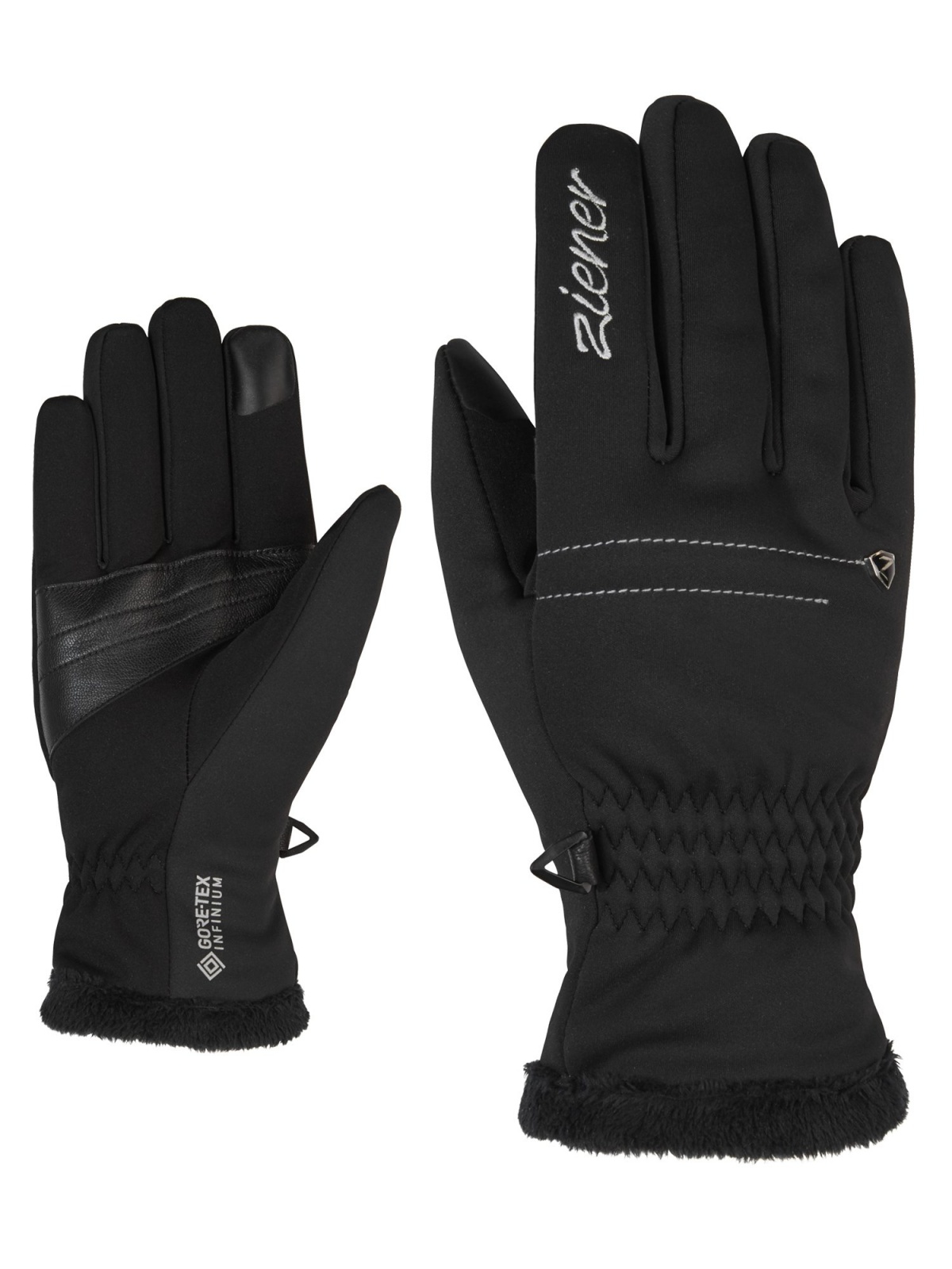 Ziener IDINA GTX INF TOUCH LADY čierna, 6,5 Dámske rukavice