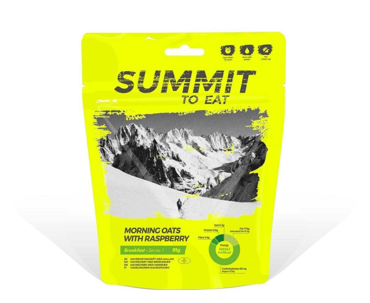 Summit to eat Ovsená kaša s malinami pozri obrázok Dehydrovaná strava