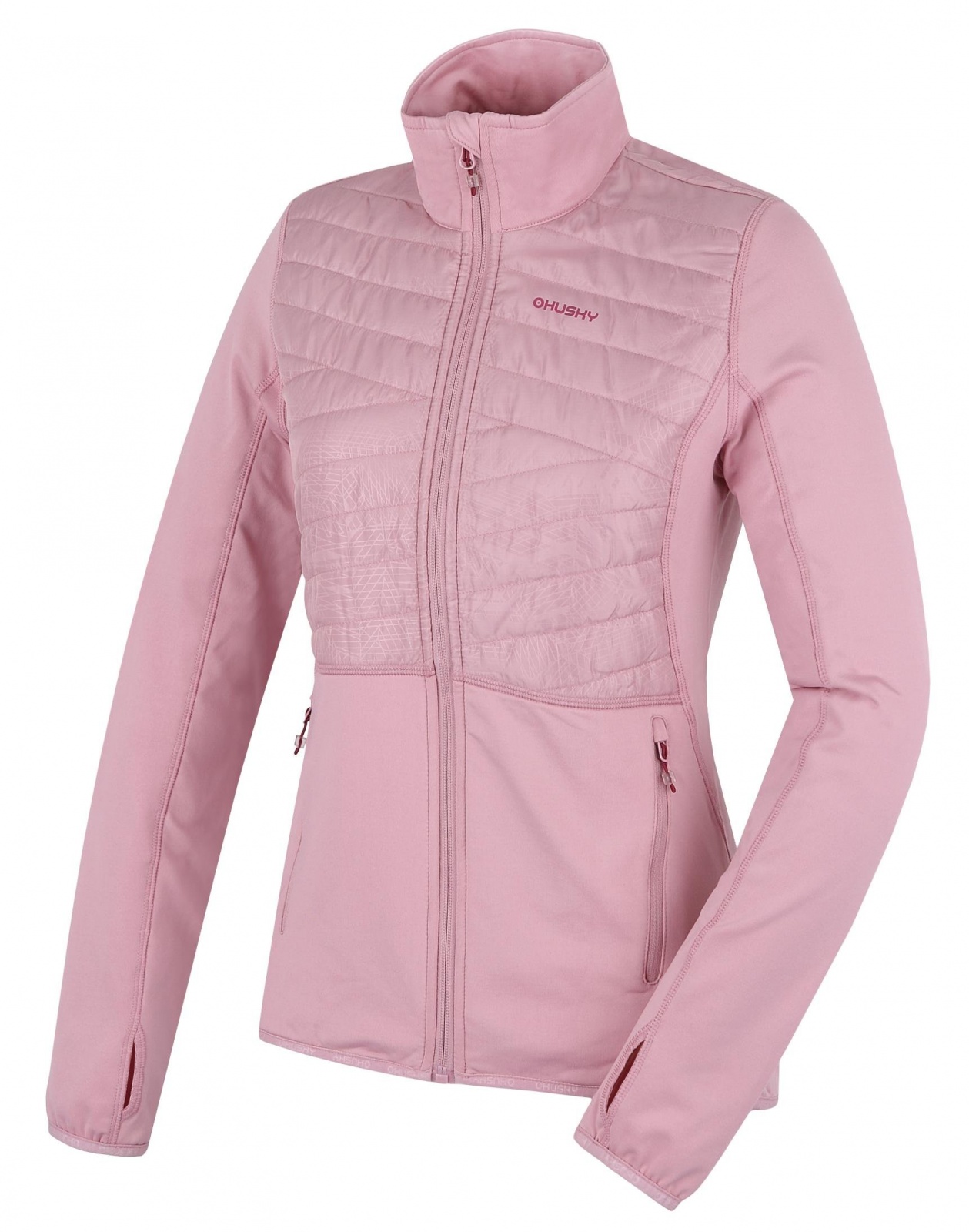 Husky Airy L faded pink, XL Dámska mikina na zips