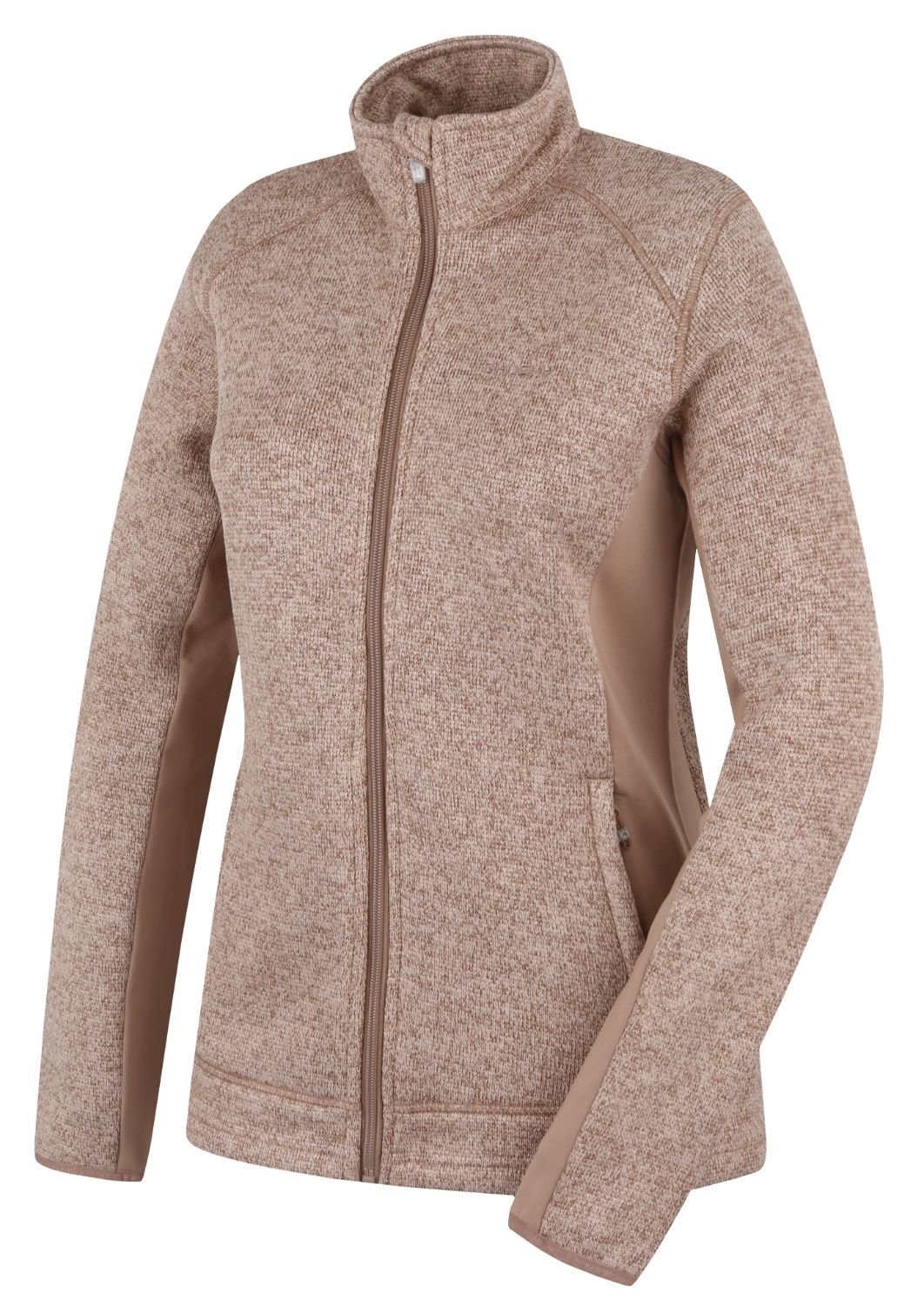 Husky Alan L beige, XS Dámsky fleecový sveter na zips