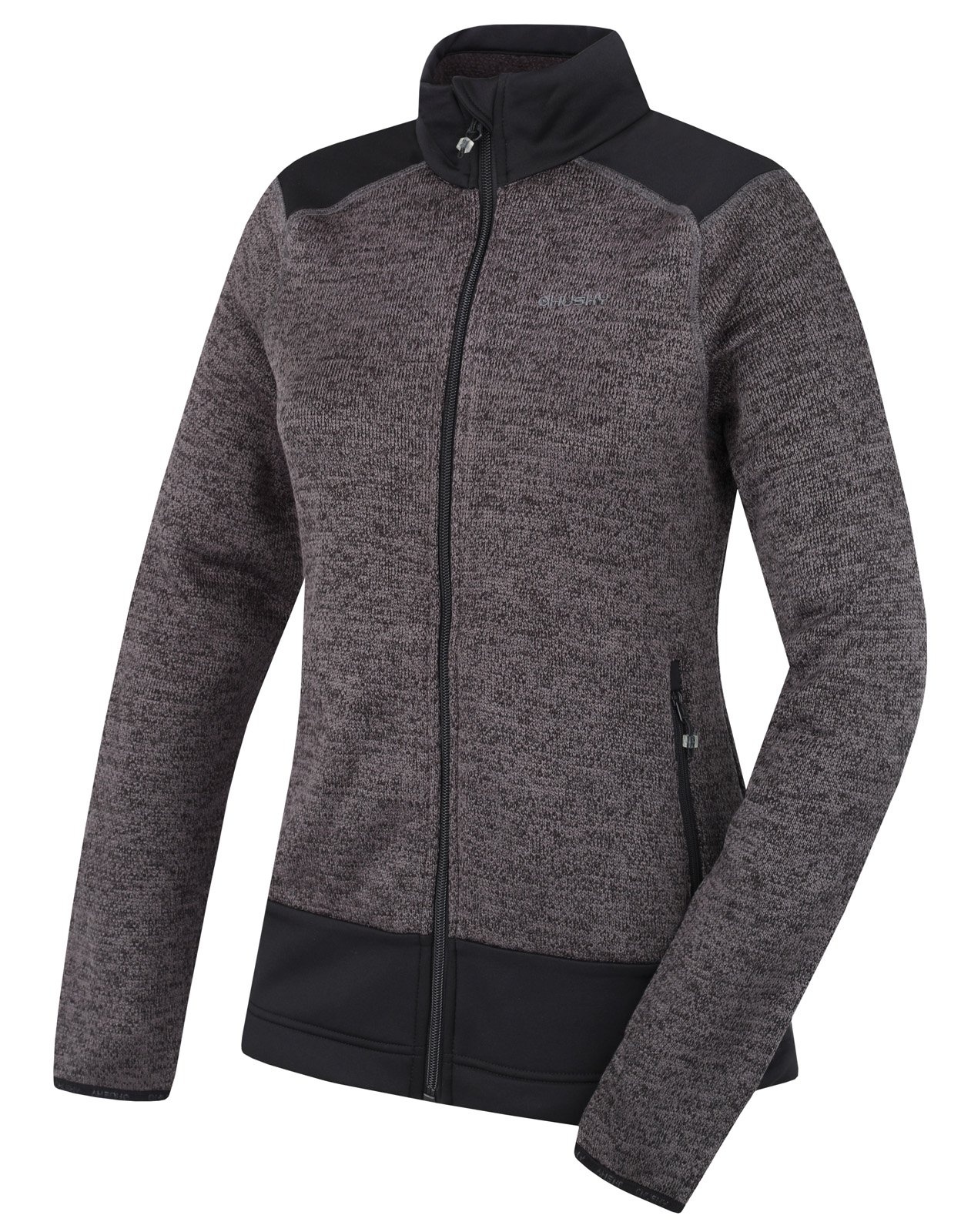 Husky Alan L black, XL Dámsky fleecový sveter na zips