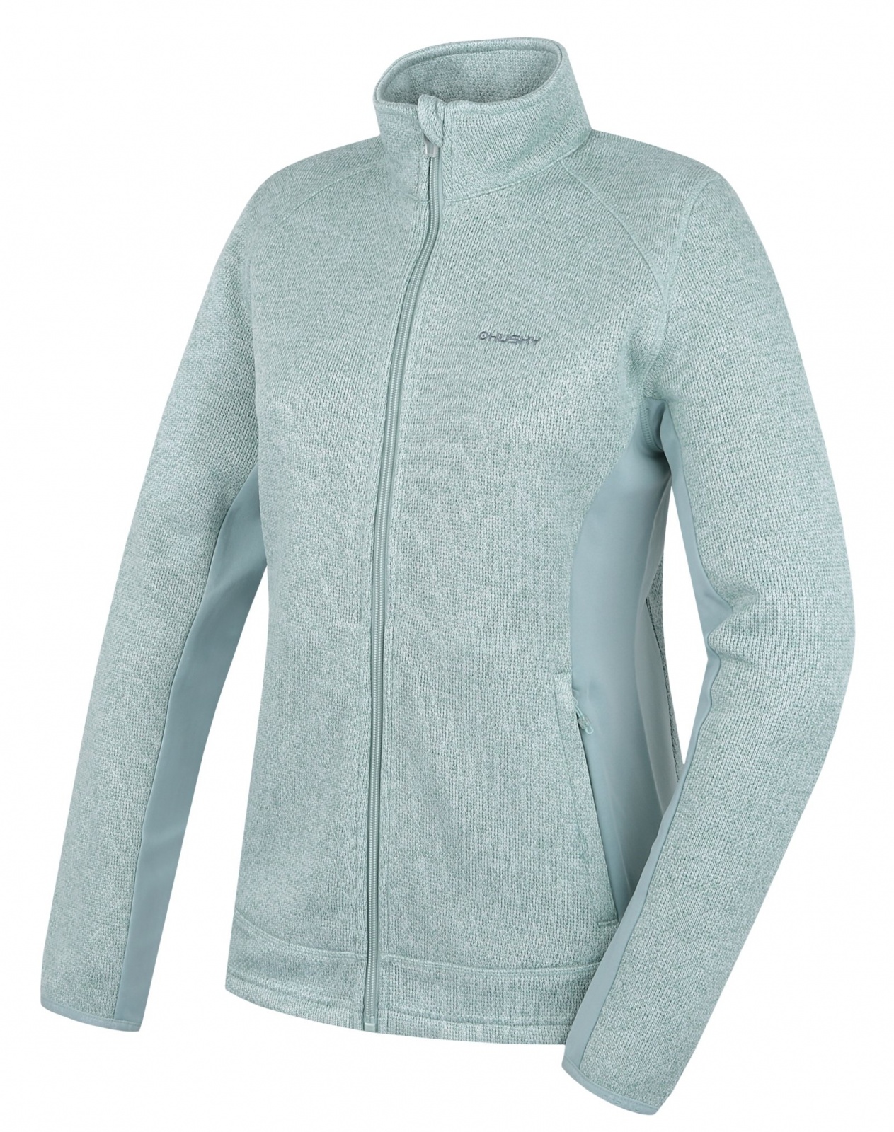 Husky Alan L light mint, S Dámsky fleecový sveter na zips