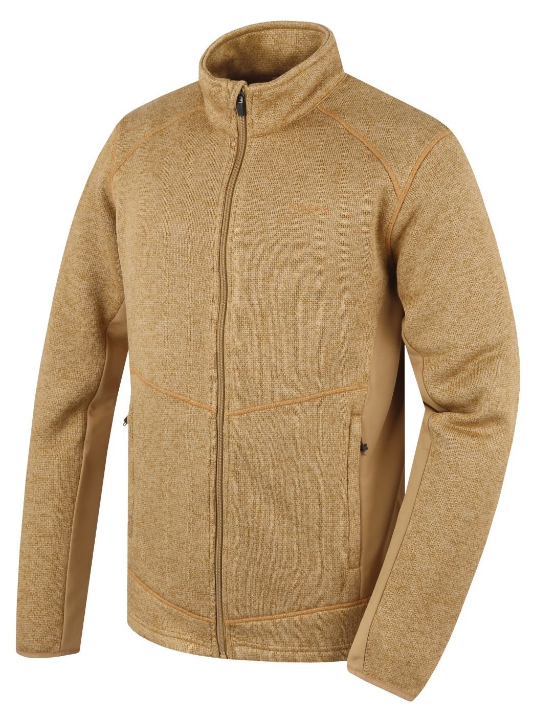 Husky Alan M beige, XL Pánsky fleecový sveter na zips