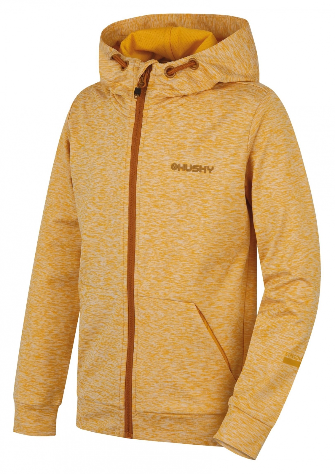 Husky Alony K yellow, 140 Detská mikina s kapucňou