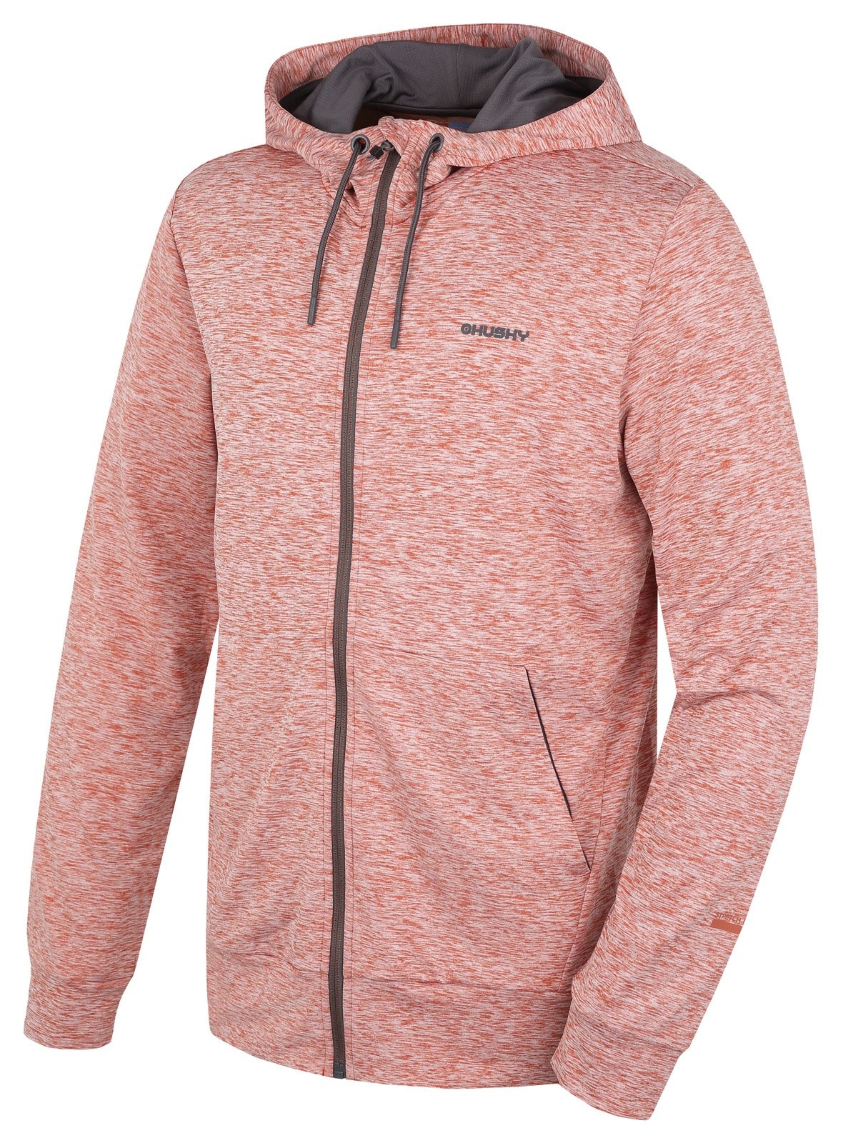 Husky Alony M tm. tehlová, XL Pánska mikina s kapucňou