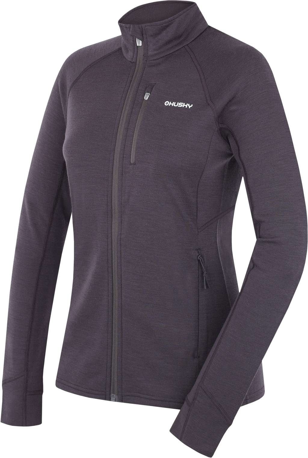 Husky Alou L graphite, S Dámska mikina z merino vlny