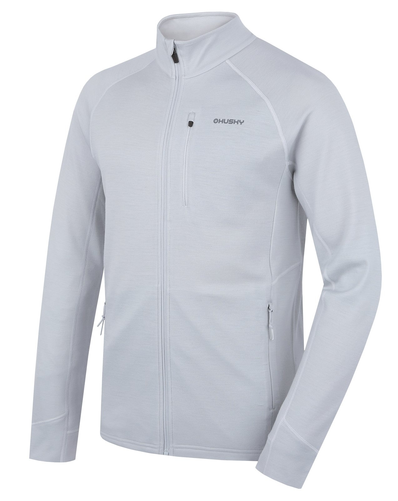 Husky Alou M light grey, L Pánska mikina z merino vlny