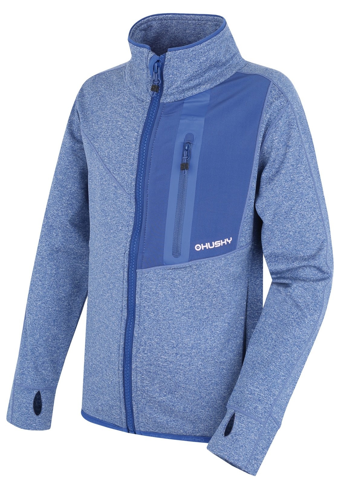 Husky Ane K blue, 122 Detská mikina na zips