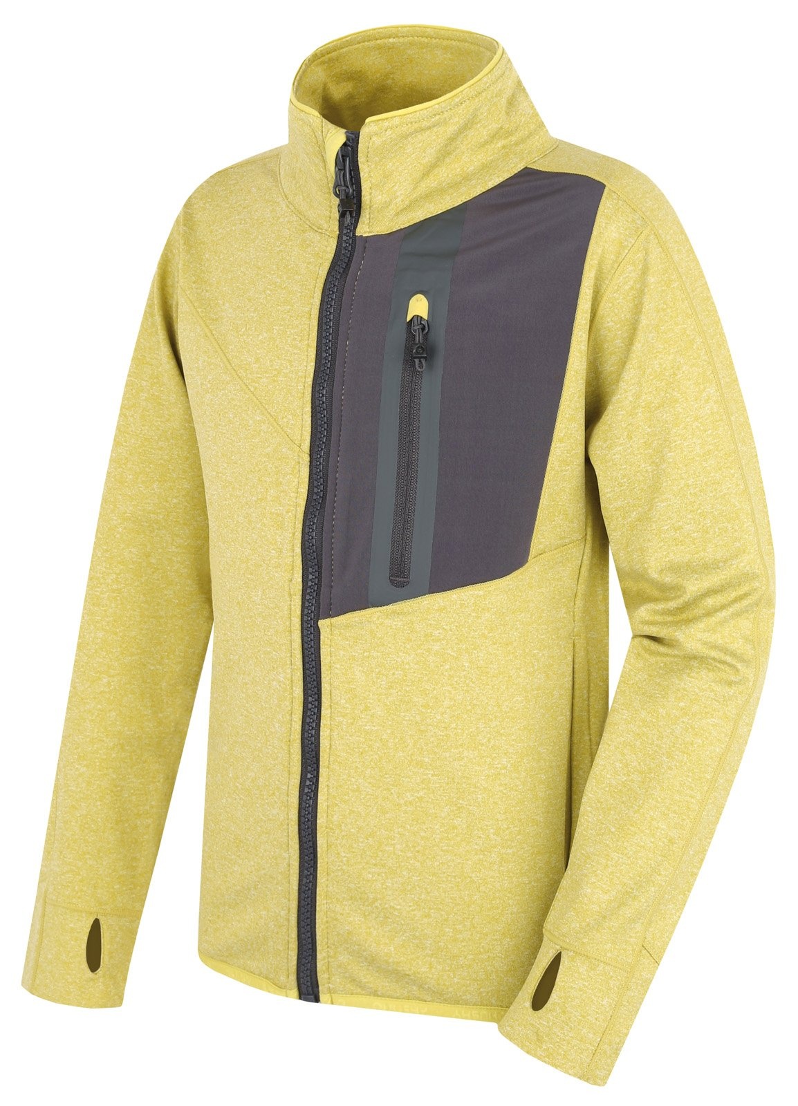 Husky Ane K lime green, 122 Detská mikina na zips