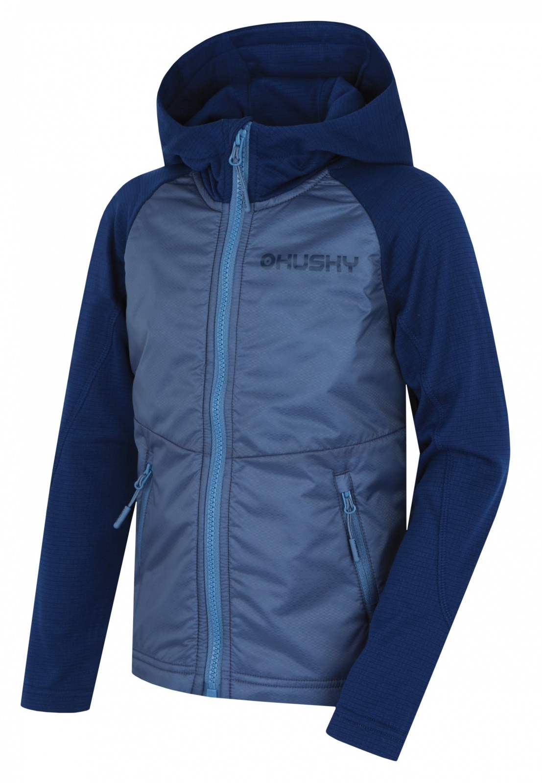 Husky Any K blue, 140 Detská mikina s kapucňou
