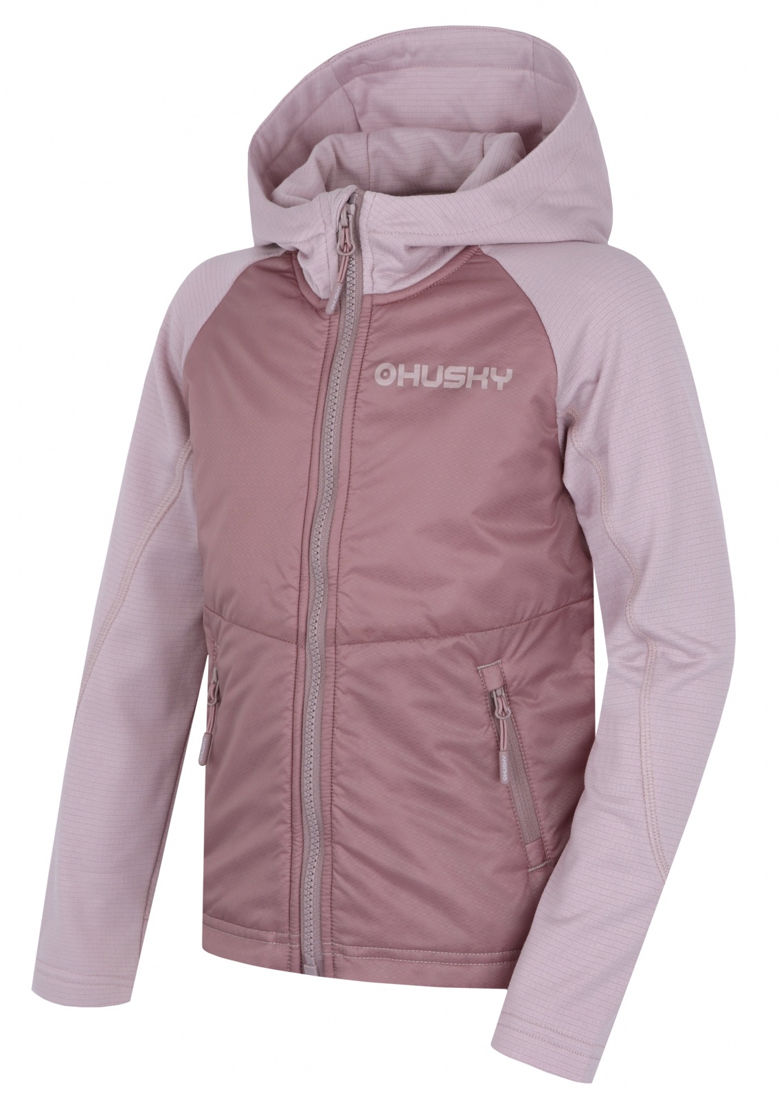 Husky Any K light purple, 140 Detská mikina s kapucňou