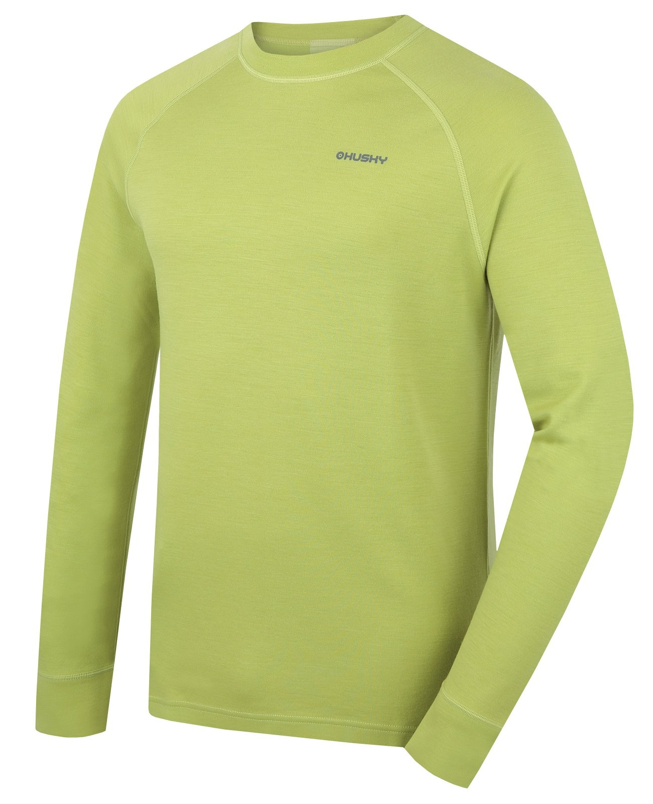 Husky Aron M bright green, XXXL Pánska merino mikina