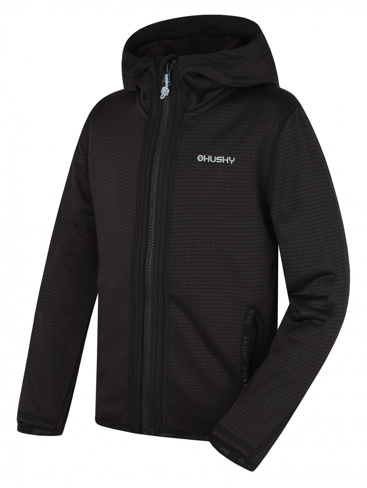 Husky Artic Zips K black, 134 Detská mikina s kapucňou