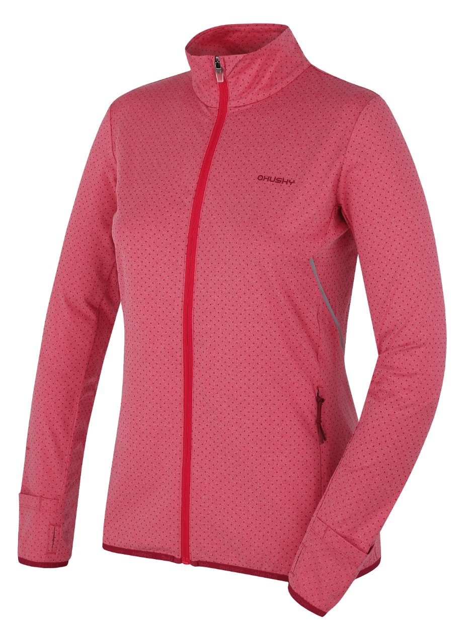 Husky Astel L pink, L Dámska mikina na zips