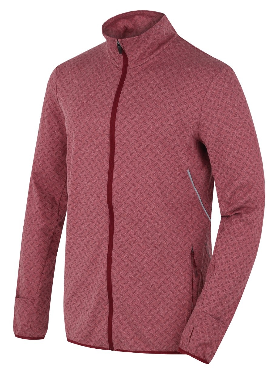 Husky Astel M bordo, L Pánska mikina na zips