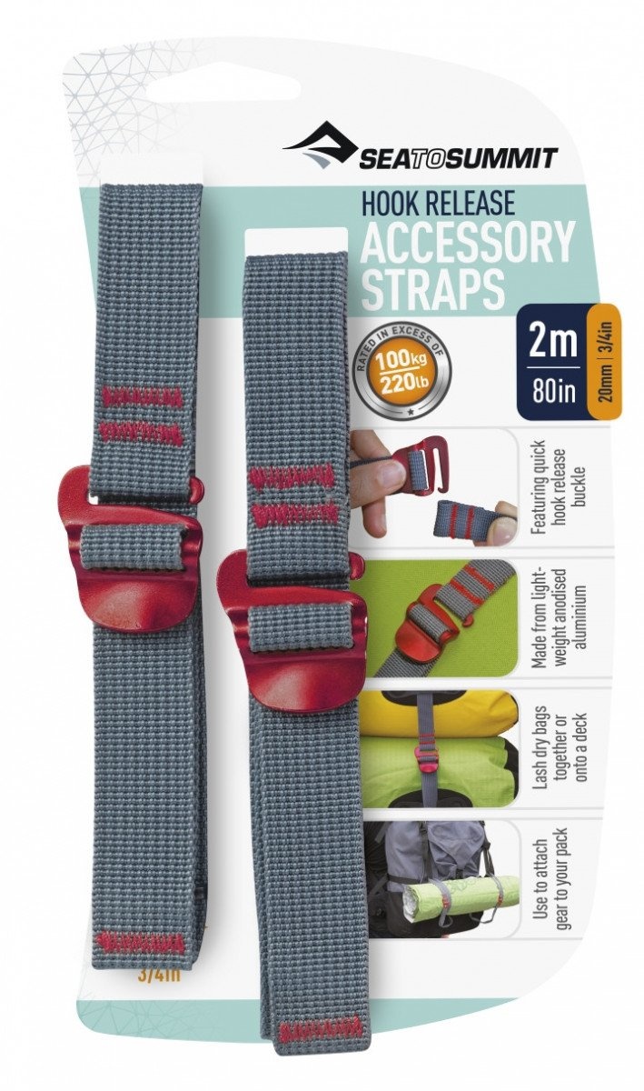 Sea to summit Popruh se sponou a háčkem 2m x 20mm pozri obrázok Doplňky