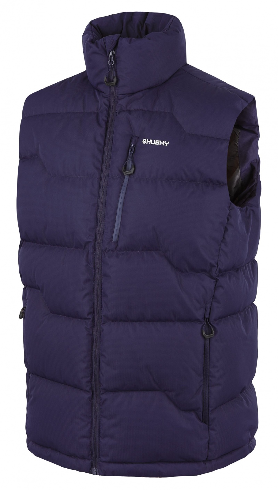 Husky Deep M dark blue, S Pánska páperová vesta na zips