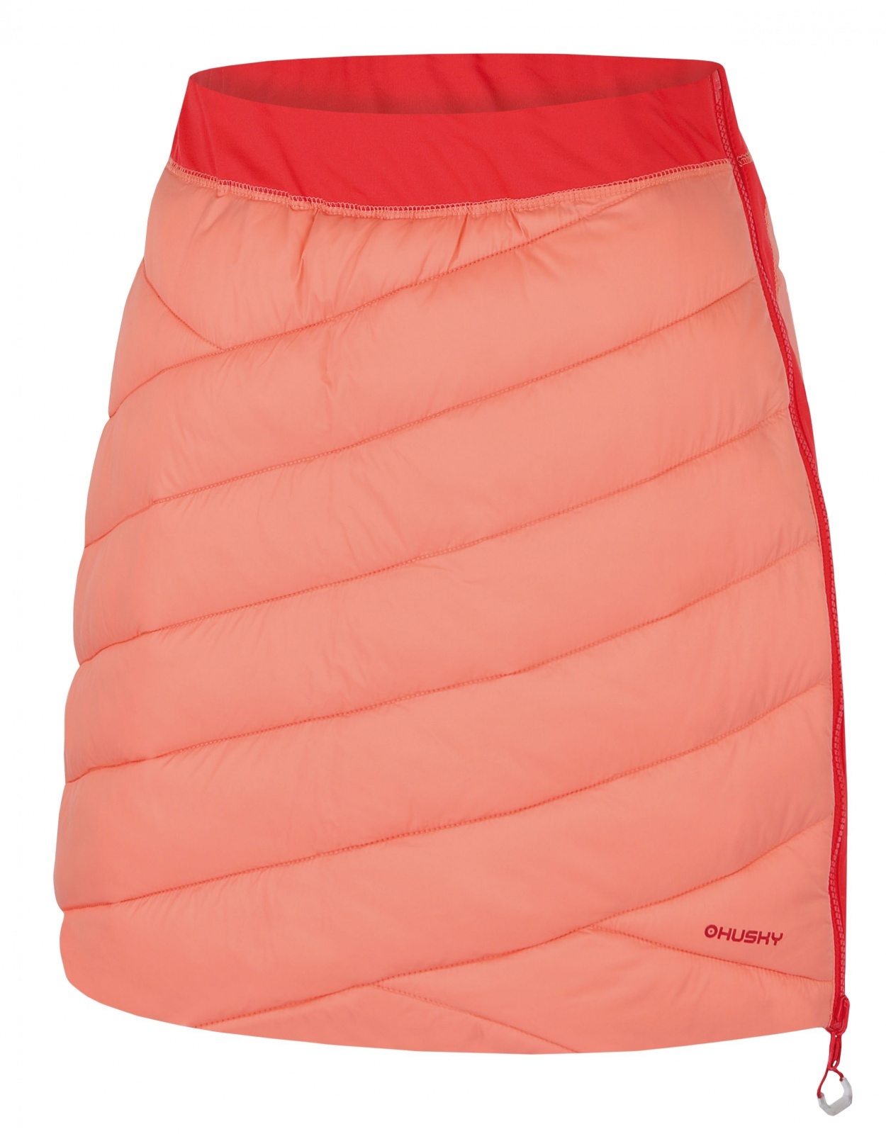 E-shop Husky Freez L light orange/red, L Dámská obojstranná zimná sukňa