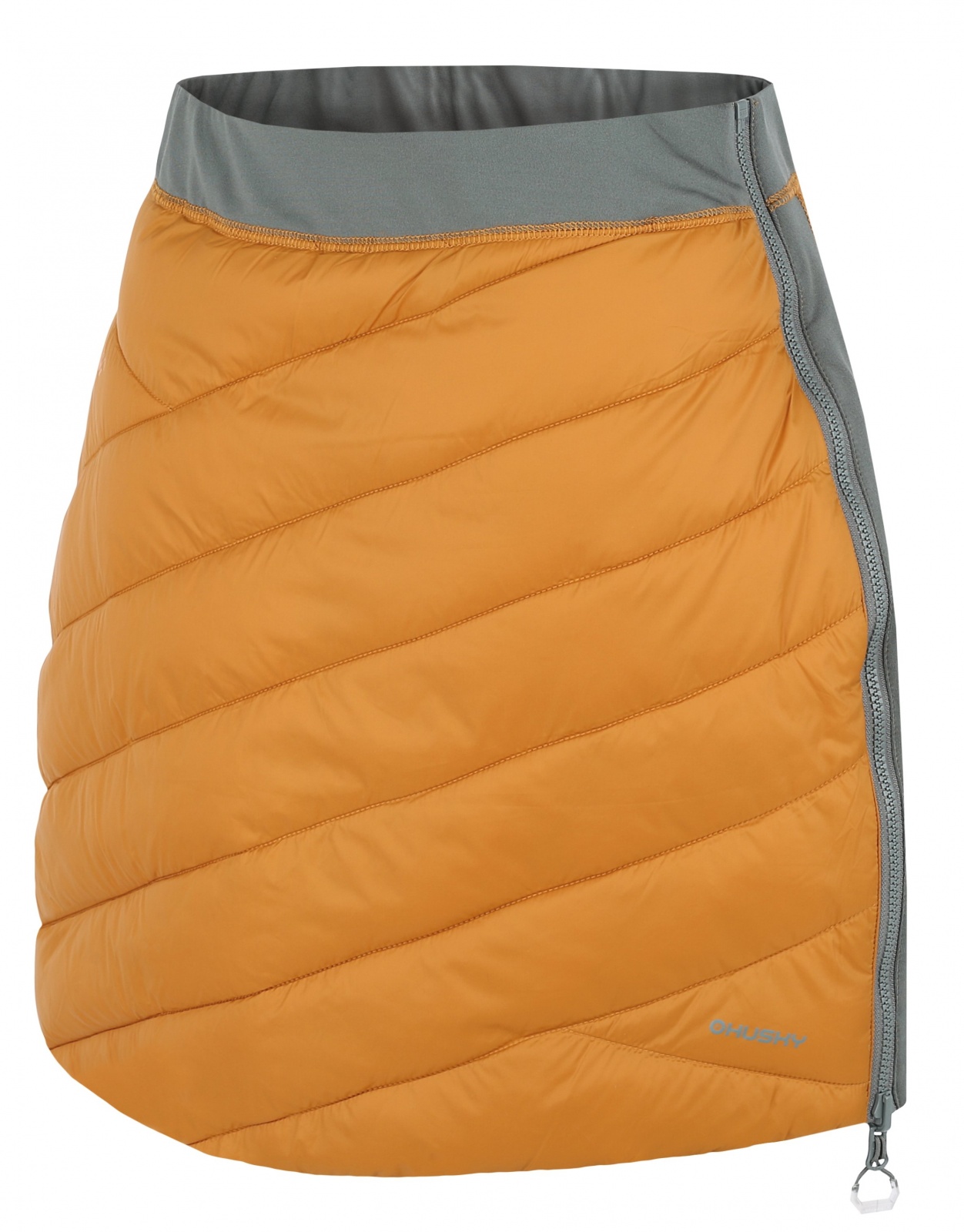 Husky Freez L mustard/dk. grey green, XL Dámska obojstranná zimná sukňa