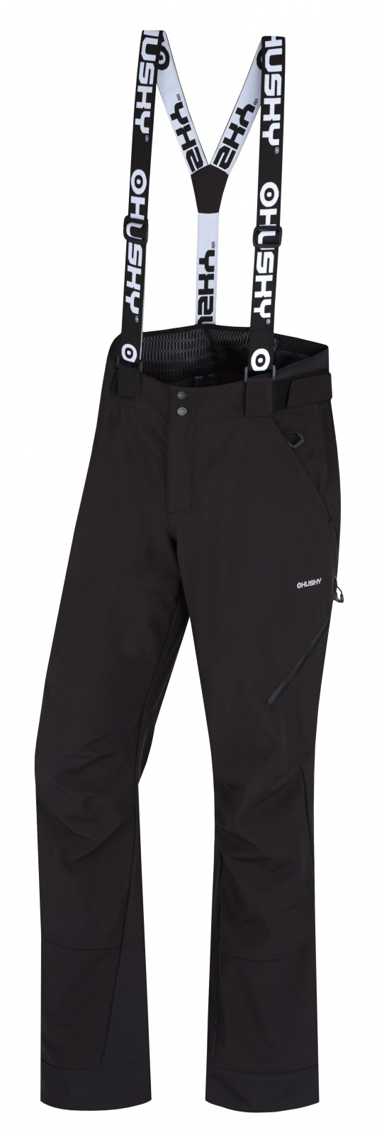 Husky Galti M black, XXL Pánske lyžiarske nohavice