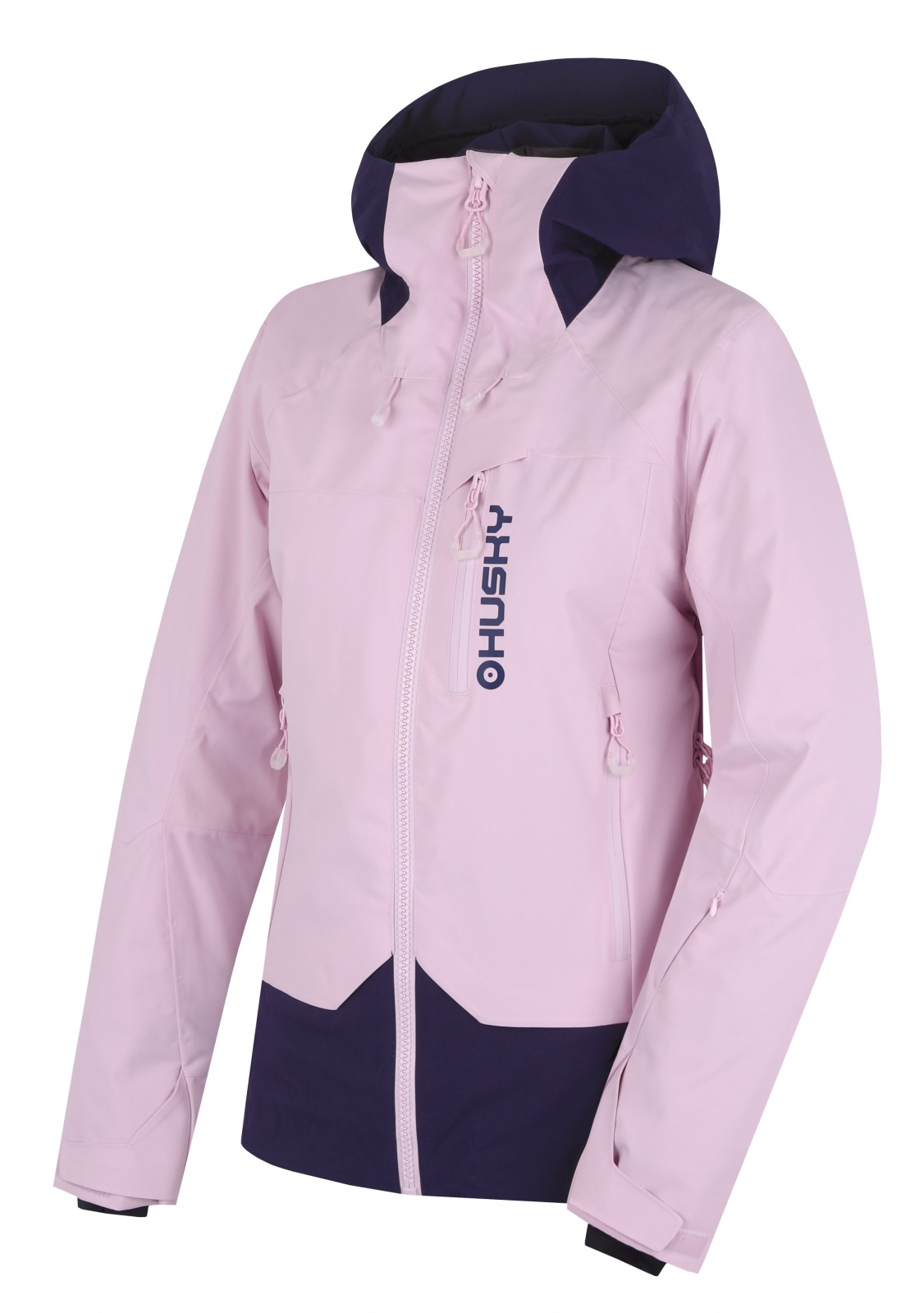 Husky Gambi L pink/blue, L Dámska lyžiarska bunda