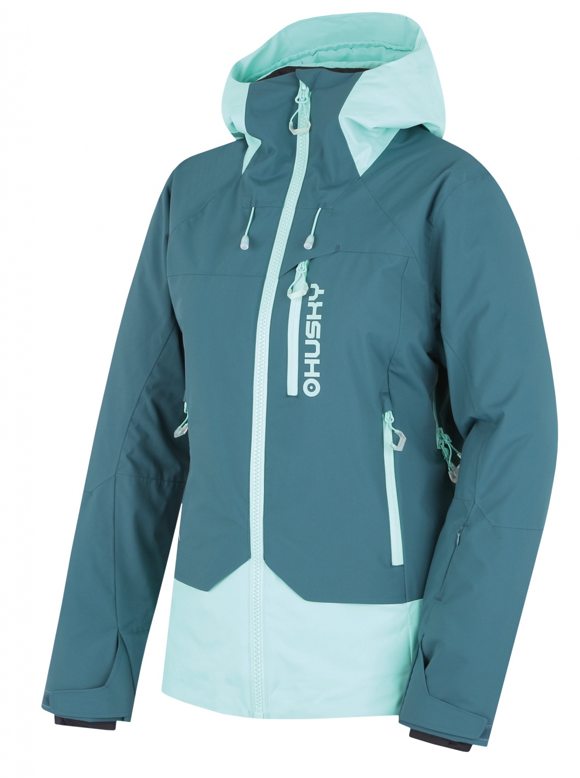 Husky Gambi L turquoise/mint, XXL Dámska lyžiarska bunda