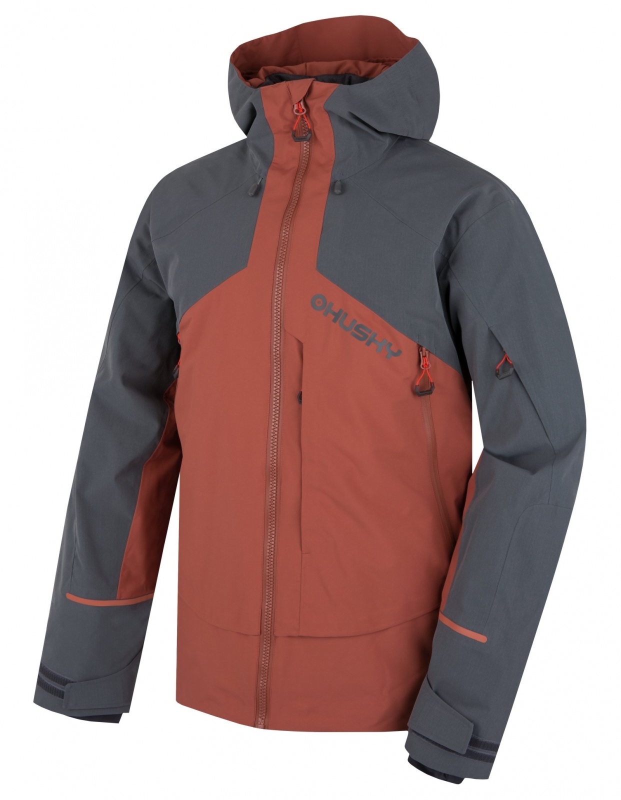 Husky Geilo M brown/grey, XXXL Pánska lyžiarska bunda