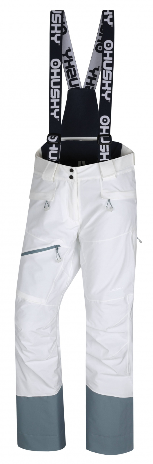 Husky Gilep L biela, L Dámske lyžiarske nohavice