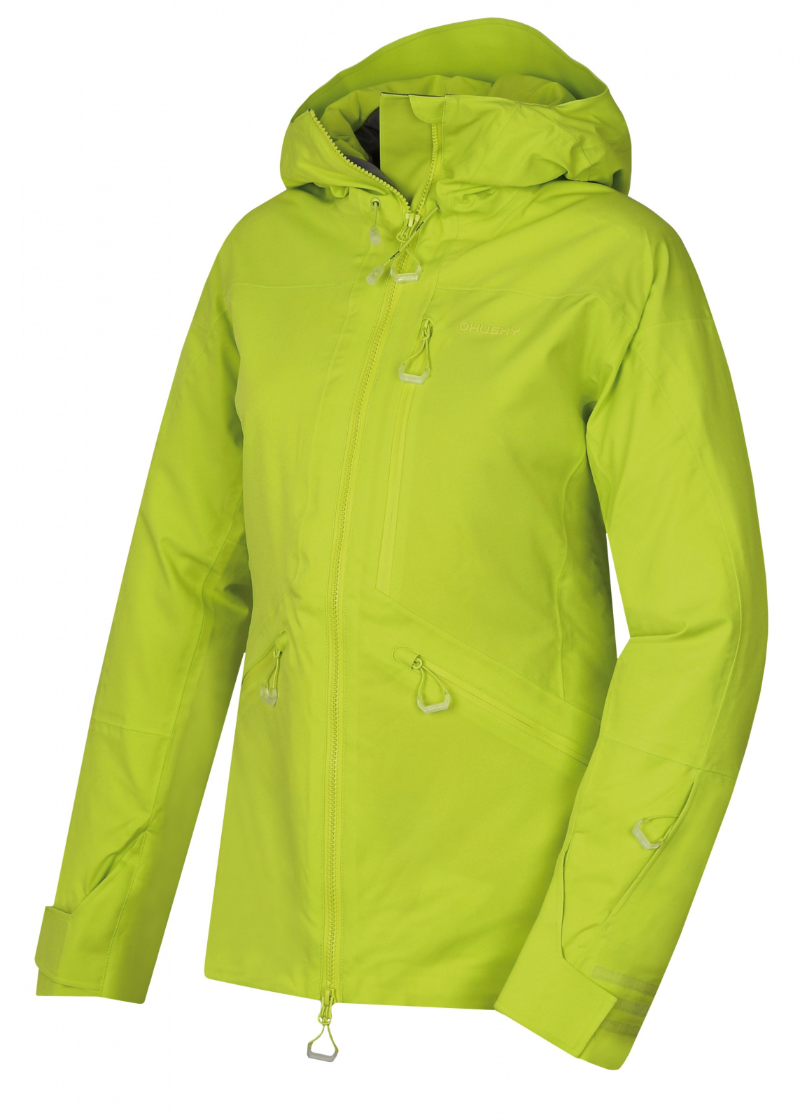Husky Gomez l výrazne zelená, XL Dámska lyžiarská bunda