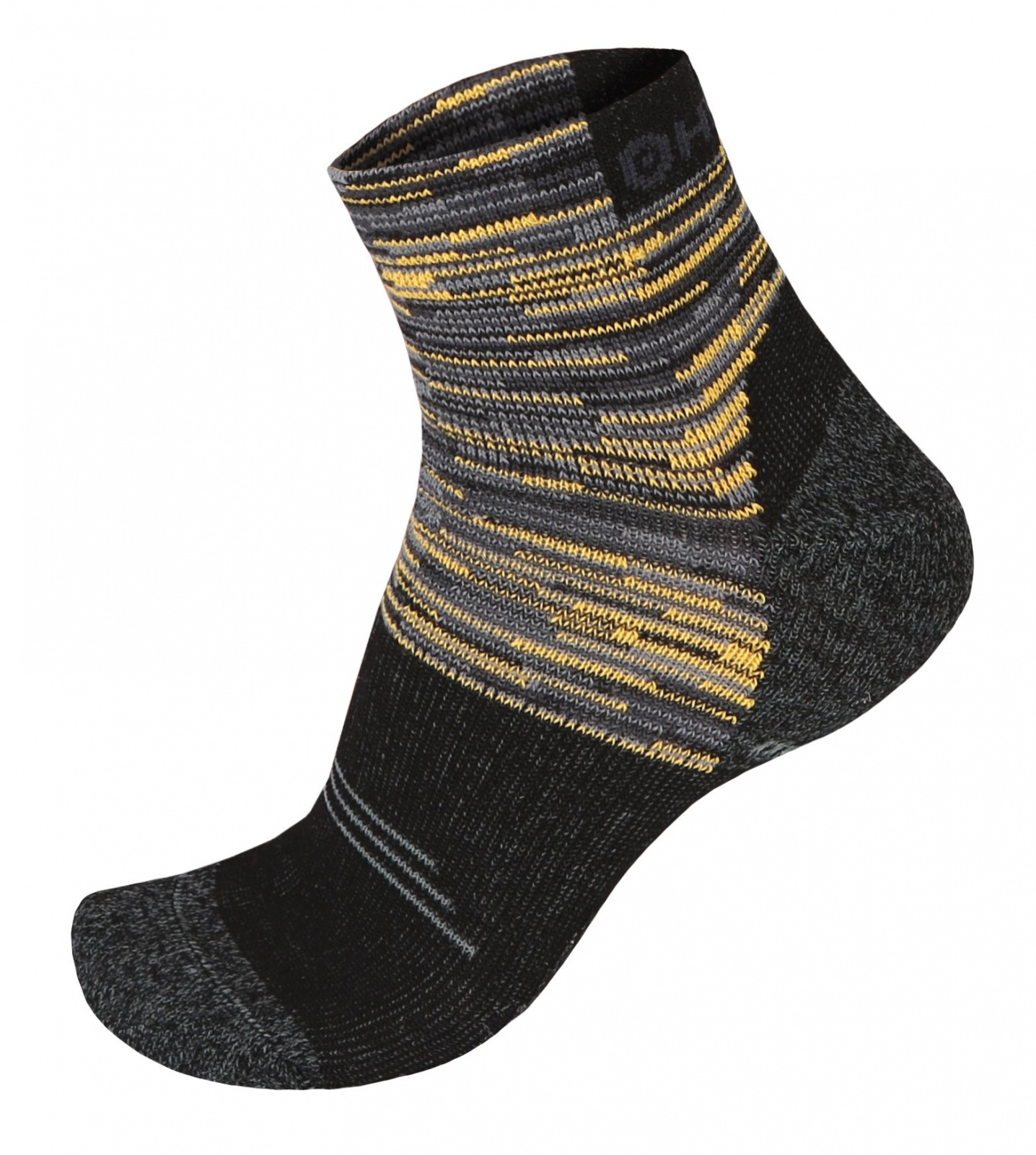 Husky Hiking čierna/žltá, XL(45-48) Ponožky