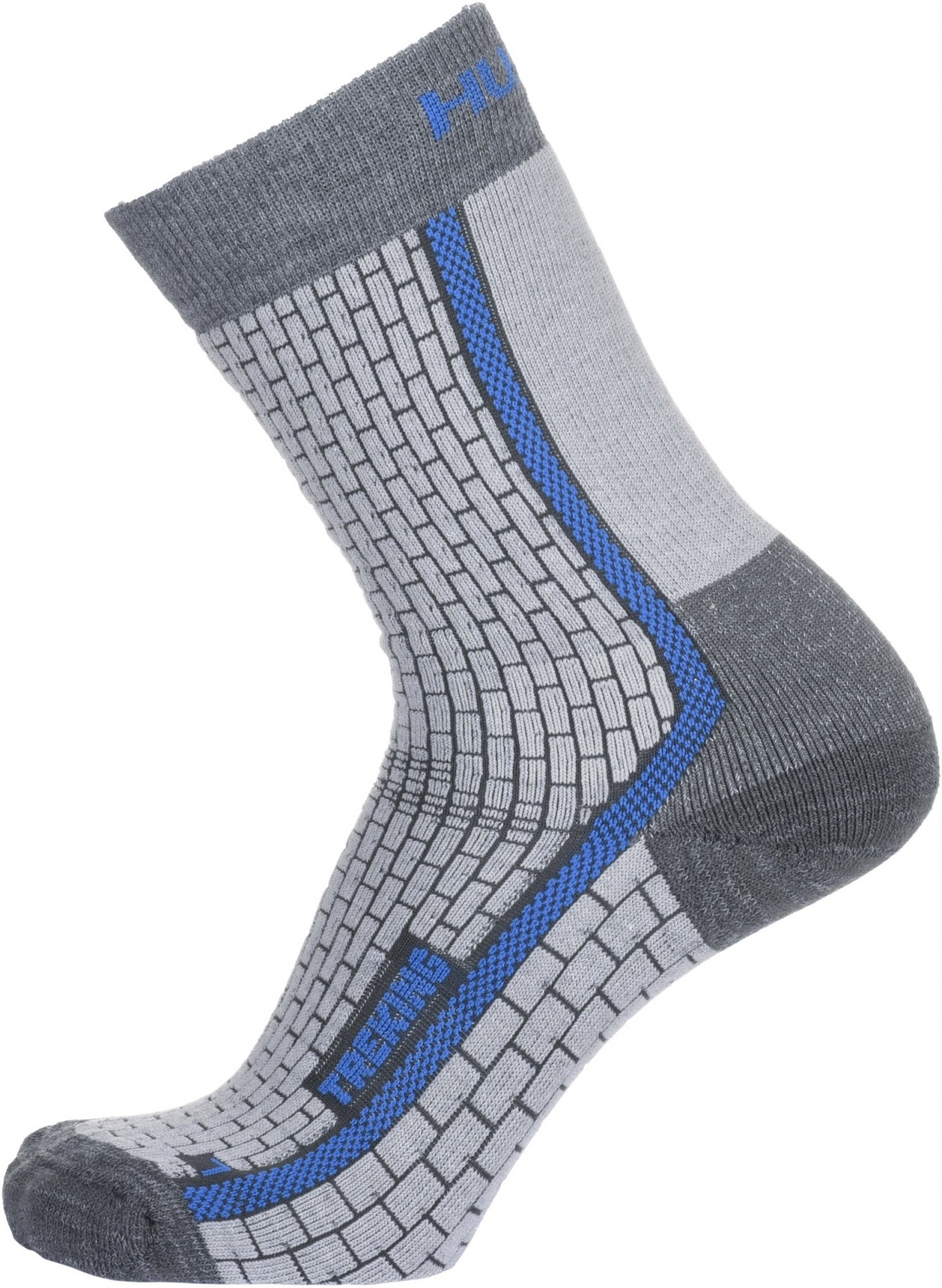 Husky Treking šedá/modrá, XL(45-48) Ponožky