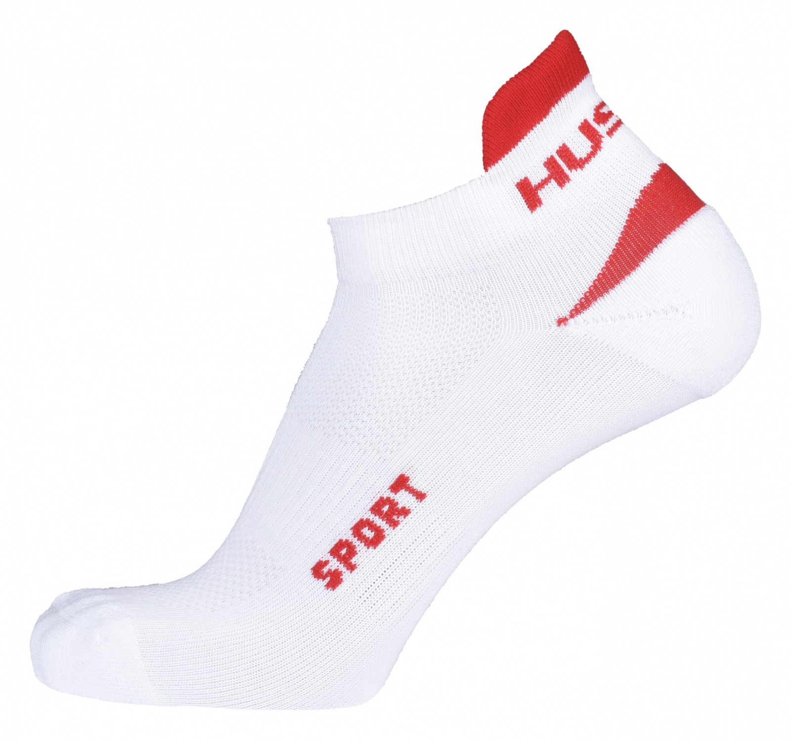 Husky Šport biela/červená, M(36-40) Ponožky