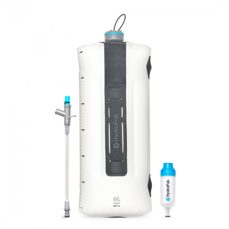 HydraPak SEEKER+ 6L Gravity Filter Kit clear Vak na vodu vrátane filtra