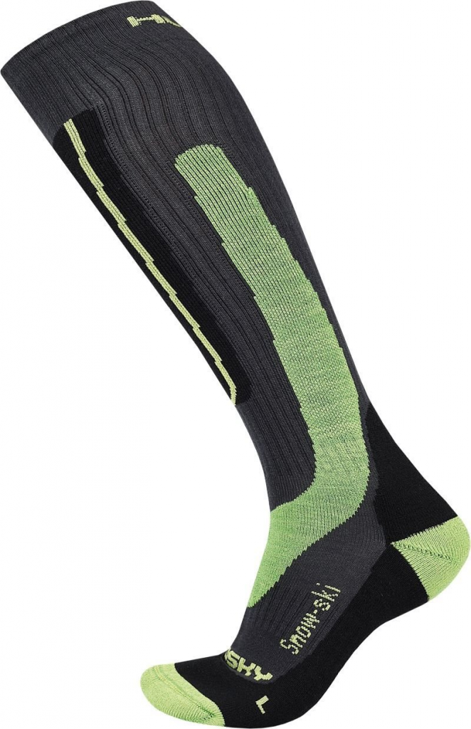 Husky Snow-ski zelená, M(36-40) Podkolienky