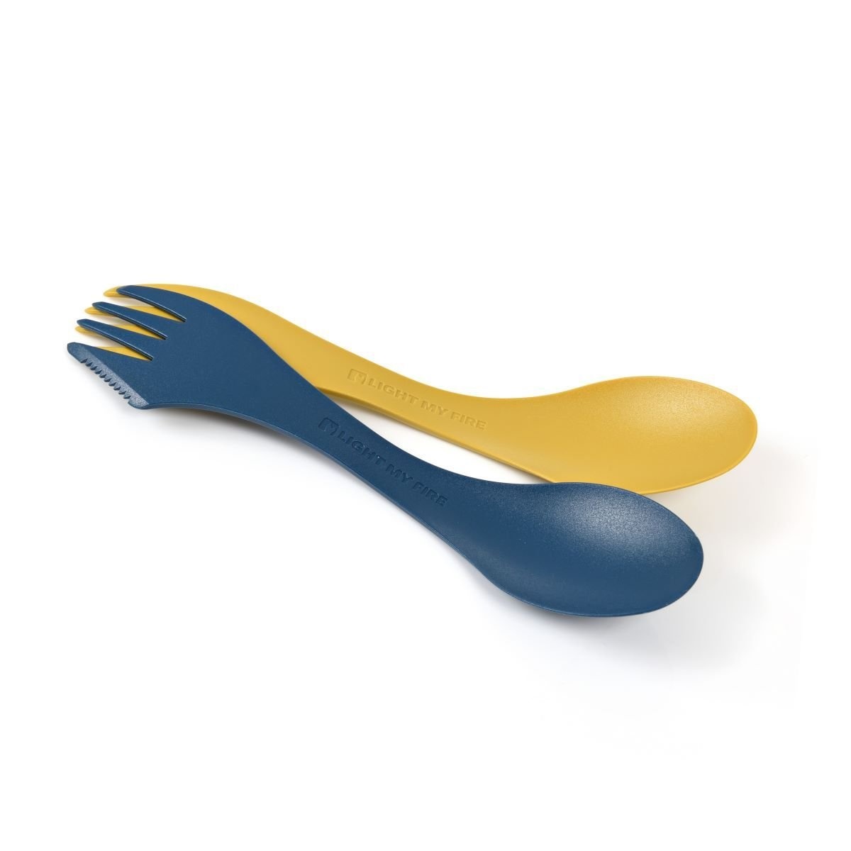 Light my fire Spork lefty BIO 2-pack mustyyellow/hazyblue Cestovný príbor