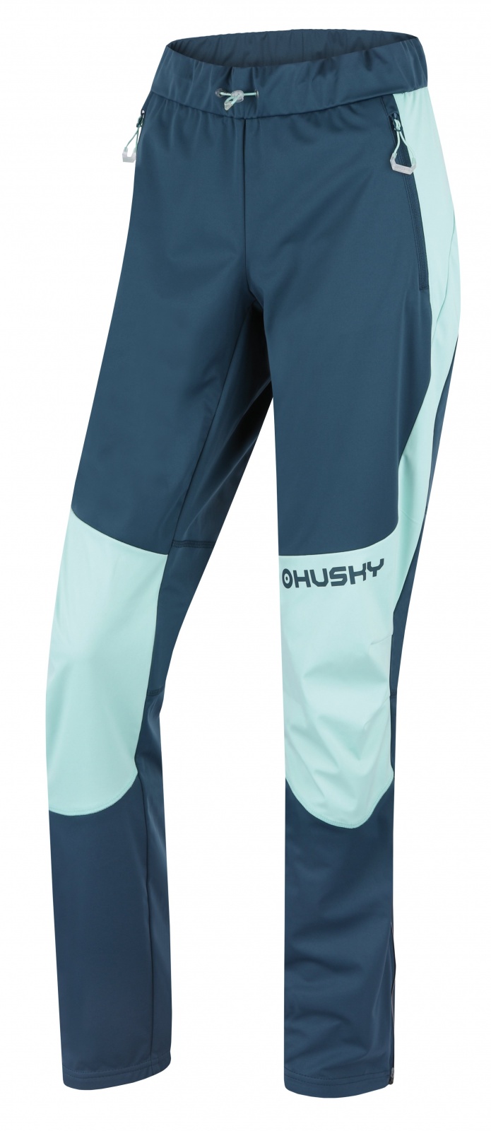 Husky Kala L mint/turquoise, XS Dámske softshellové nohavice