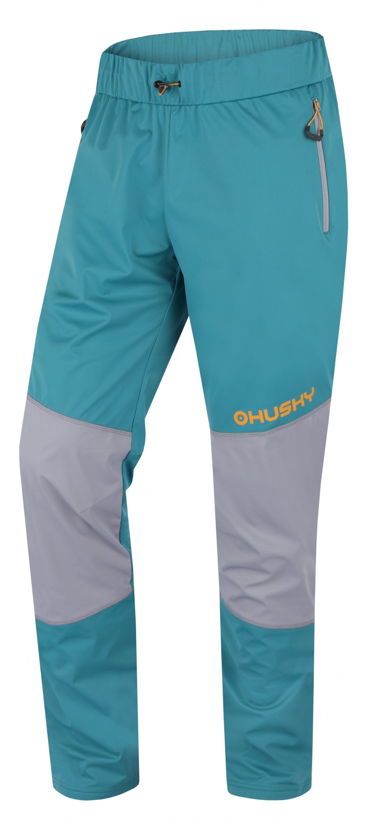 Husky Kala M grey/mint, L Pánske softshellové nohavice