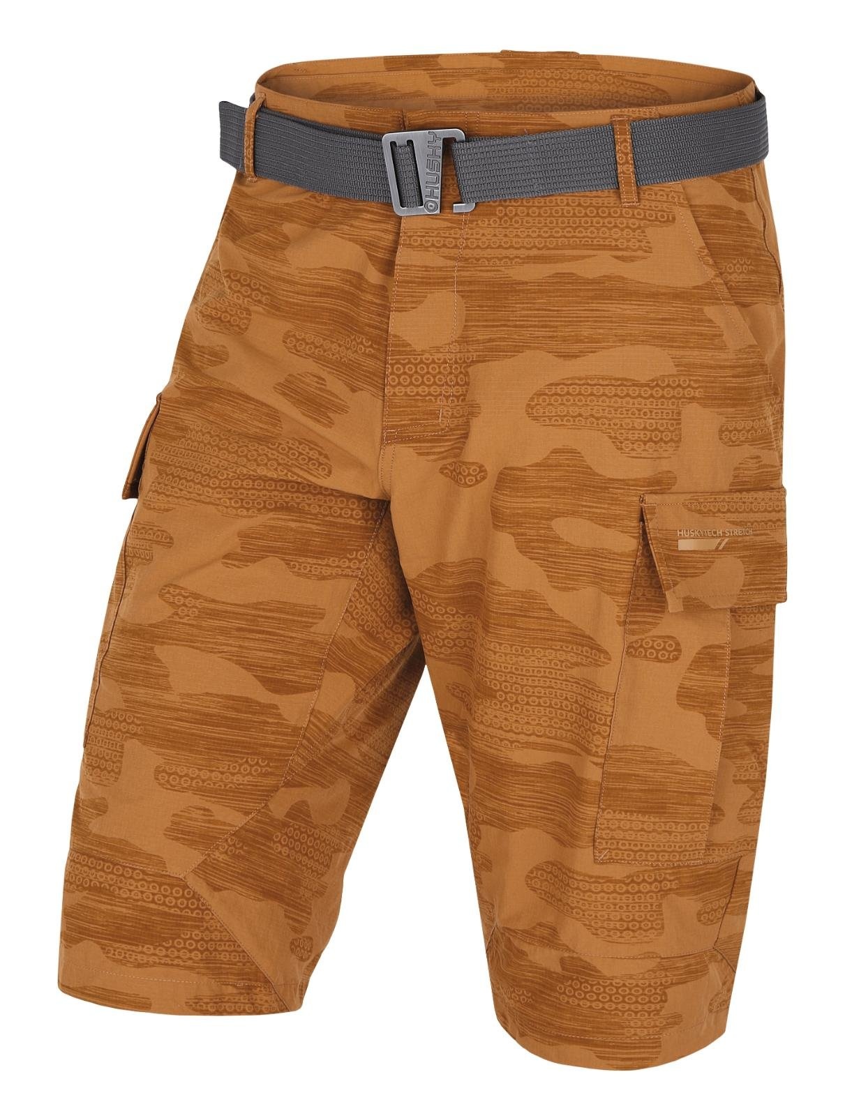 Husky Kalfer M dark mustard, S Pánske funkčné kraťasy