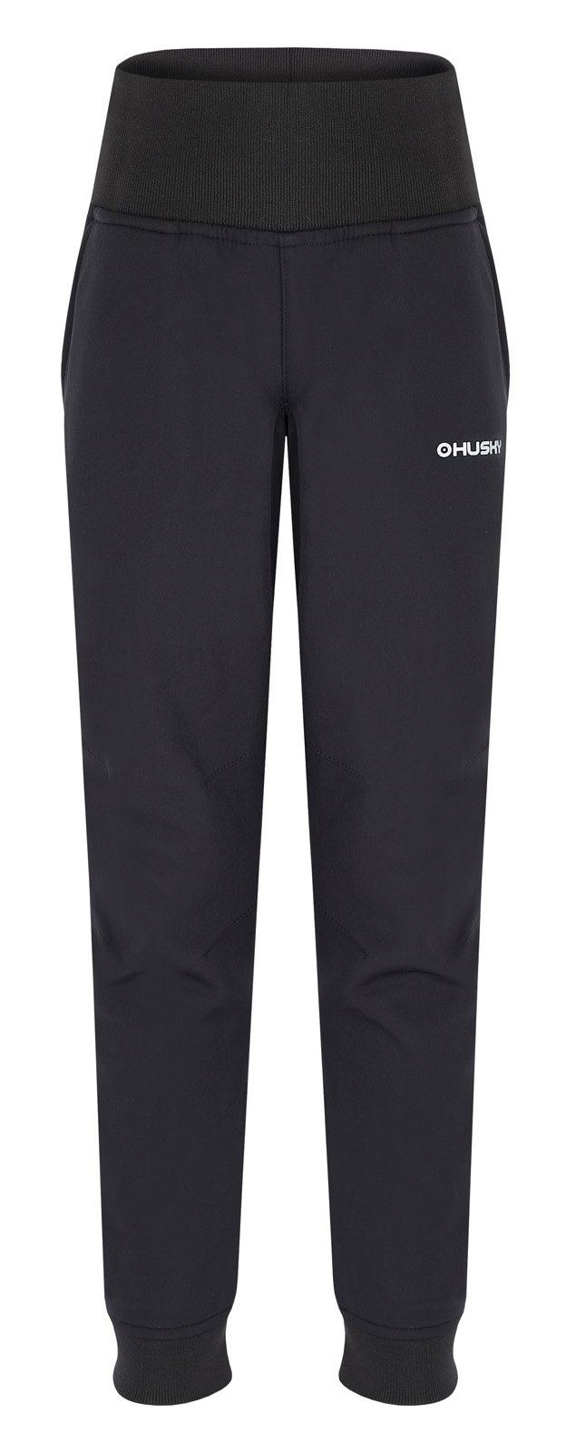 Husky Kanto K black, 112 Detské softshell nohavice