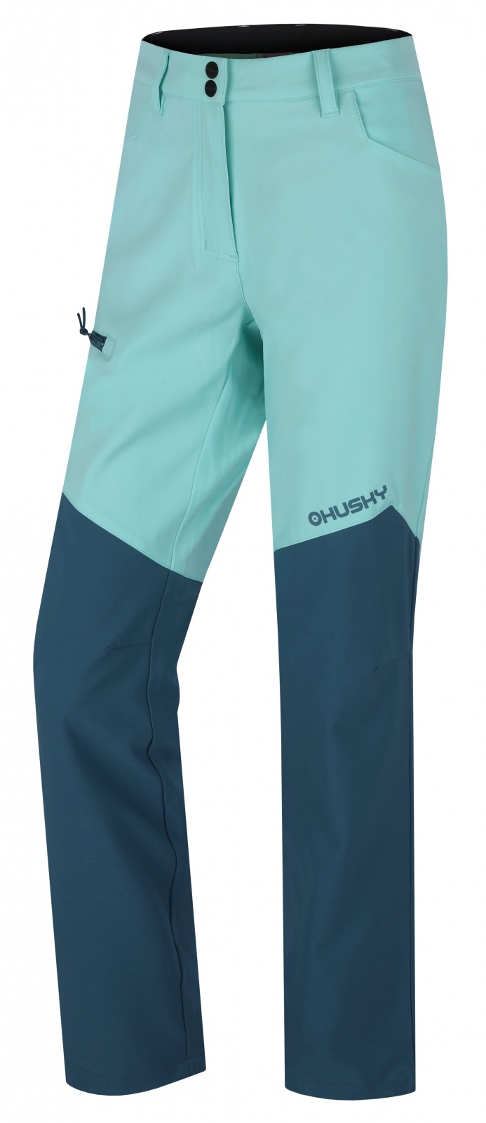 Husky Kavia L mint/turquoise, S Dámske softshellové nohavice