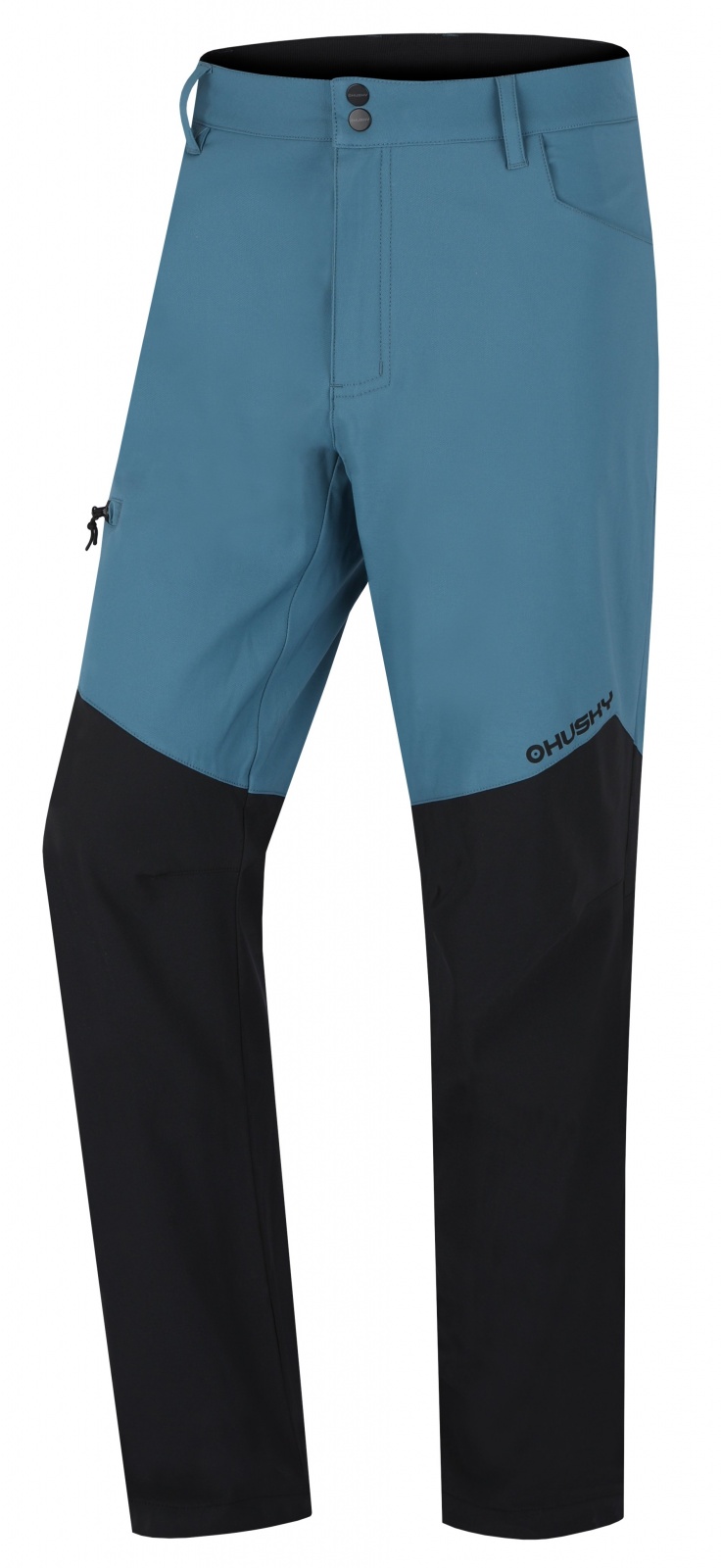Husky Kavia M turquoise/black, XXL Pánske softshellové nohavice