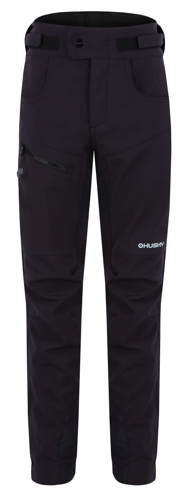 Husky Keson K black, 152 Detské softshell nohavice