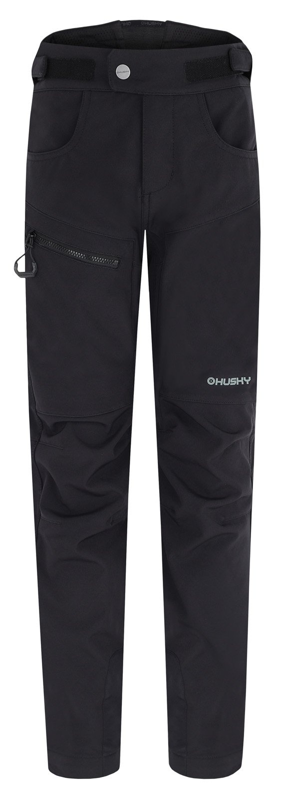 Husky Keson K black, 140 Detské softshellové nohavice
