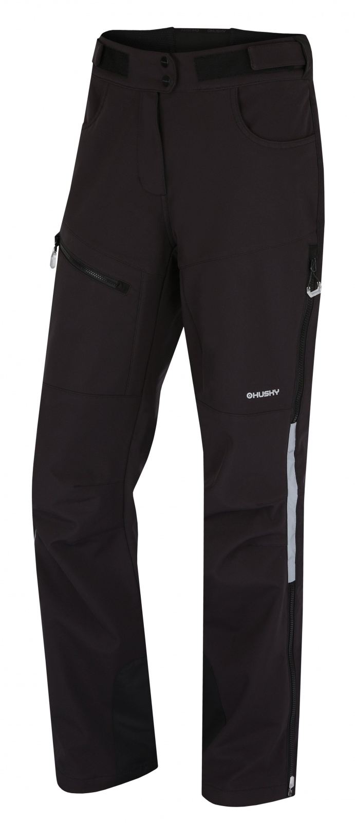 Husky Keson L black, S Dámske softshell nohavice